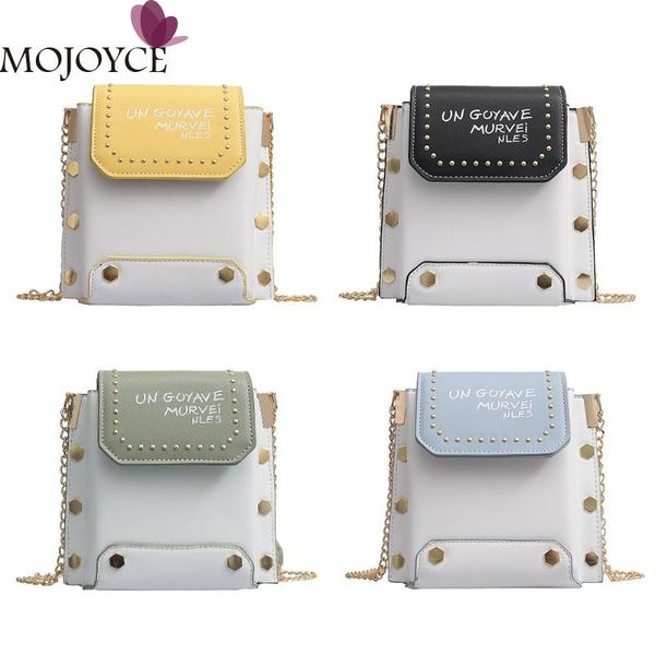 

new small handbags women leather shoulder mini bag crossbody bag sac a main hit color women chain letter print crossbody bags