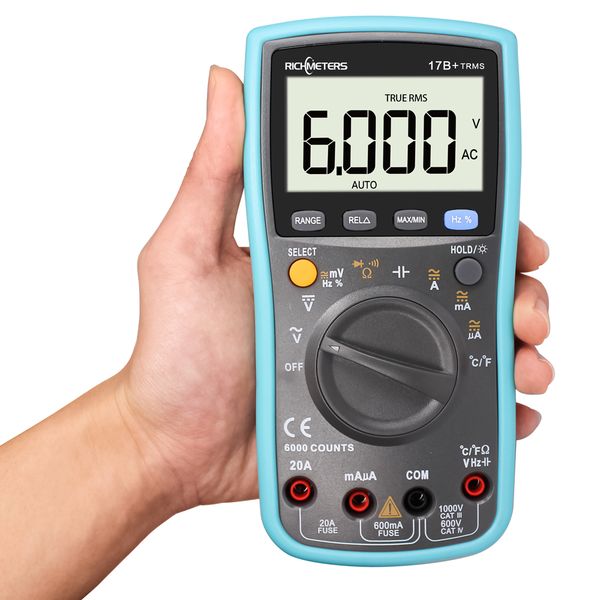45% rm17b+ 6000 counts digital multimeter max ac voltage current meter resistance diode capaticance tester
45% rm17b+ 6000 counts digital multimeter max ac voltage current meter resistance diode capaticance tester