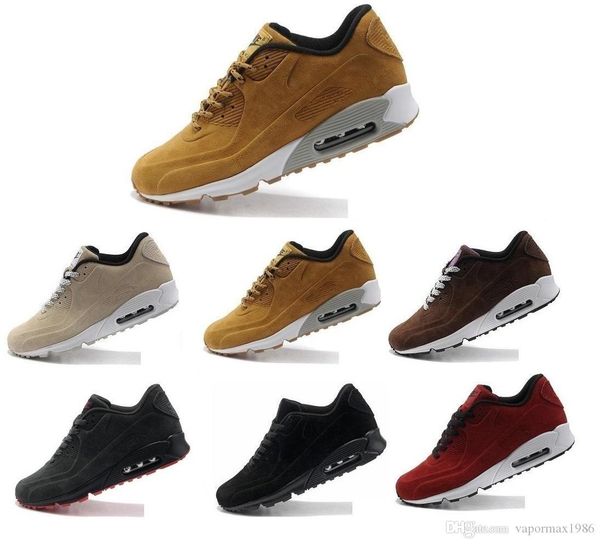 wholesale 90 suede mens designer casual shoes women air cushion autumn winter trainers yellow outdoor white hiking zapatillas shoes 40-45, Black
wholesale 90 suede mens designer casual shoes women air cushion autumn winter trainers yellow outdoor white hiking zapatillas shoes 40-45, Black