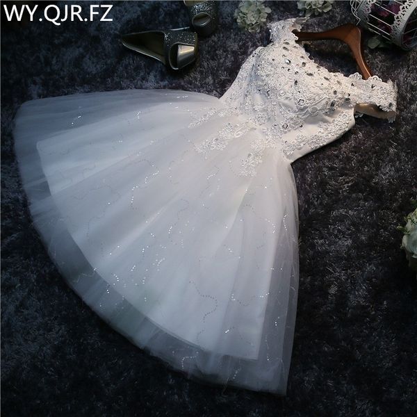 real ps bridesmaid dress short the new spring summer bride marriage gauze dress white lace up costumes prom white #ha5, Black
real ps bridesmaid dress short the new spring summer bride marriage gauze dress white lace up costumes prom white #ha5, Black