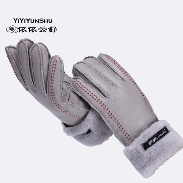 yiyiyunshu handmade 100% real leather winter warm gloves women sheepskin wool fur genuine leather female full finger gloves 2018 y191112, Blue;gray
yiyiyunshu handmade 100% real leather winter warm gloves women sheepskin wool fur genuine leather female full finger gloves 2018 y191112, Blue;gray