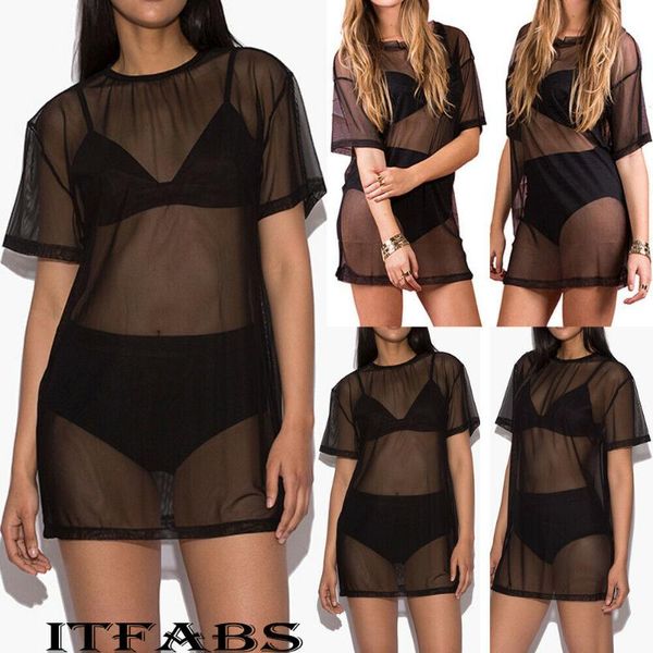 2020 cover up women swimsuit sheer mesh bikini short sleeve crew neck loose summer swim beachwear
2020 cover up women swimsuit sheer mesh bikini short sleeve crew neck loose summer swim beachwear