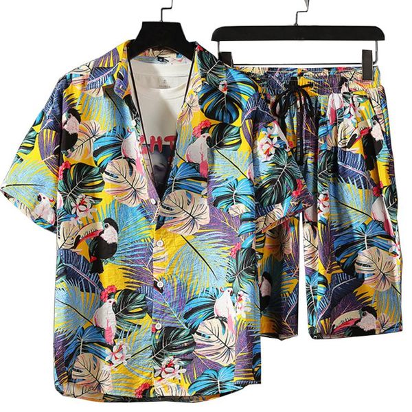 summer men clothing sets casual beach wear men 2 piece set prined shirt + shorts summer shorts set floral print shirts s-5xl, Gray
summer men clothing sets casual beach wear men 2 piece set prined shirt + shorts summer shorts set floral print shirts s-5xl, Gray