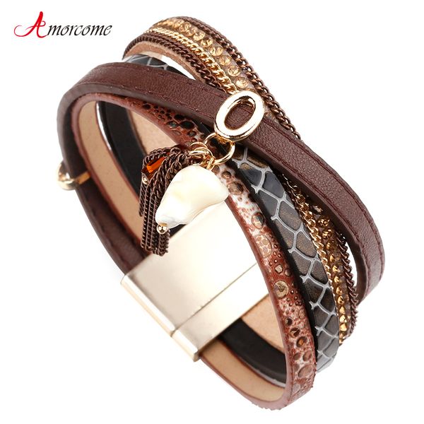 amorcome tassel charm leather bracelets for women trendy handmade crystal femme multilayer wide wrap bracelet female jewelry, Golden;silver
amorcome tassel charm leather bracelets for women trendy handmade crystal femme multilayer wide wrap bracelet female jewelry, Golden;silver