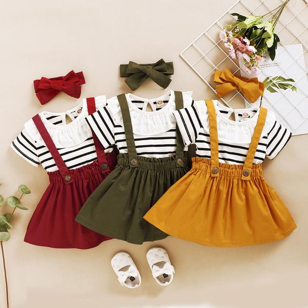 младенец 3шт набор 6м-4t малышей infant девушки с короткими рукавами ruffles полосатый печати топы + suspender юбки и ободки костюм наряды, White
младенец 3шт набор 6м-4t малышей infant девушки с короткими рукавами ruffles полосатый печати топы + suspender юбки и ободки костюм наряды, White
