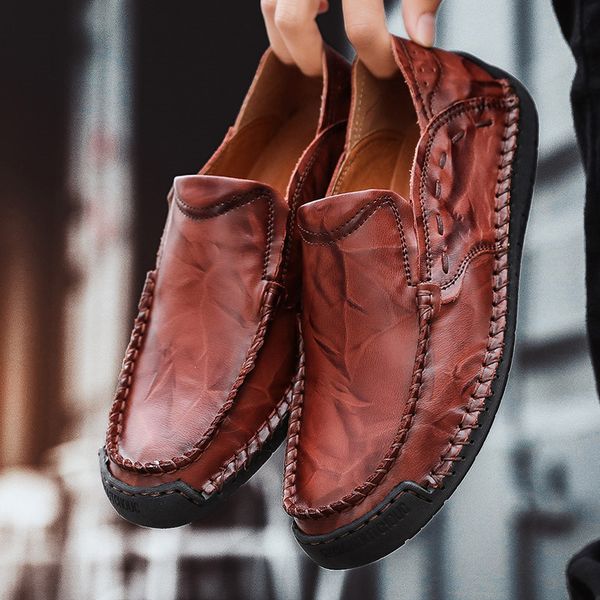 shanta 2019 new genuine leather men casual shoes breathable slip on driving shoes men loafers leather formal, Black
shanta 2019 new genuine leather men casual shoes breathable slip on driving shoes men loafers leather formal, Black