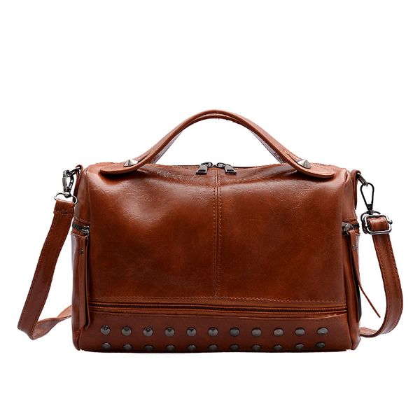 shoulder bag new women's handbag korean fashion retro rivets joker one shoulder messenger boston bag ing
shoulder bag new women's handbag korean fashion retro rivets joker one shoulder messenger boston bag ing