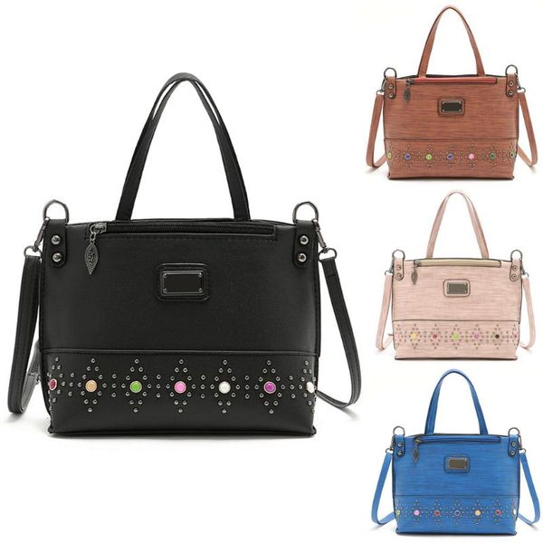 fashion women zipper rivet pure color shoulder bags messenger bag hand bag casual women plaid hand chain messenger bag#327
fashion women zipper rivet pure color shoulder bags messenger bag hand bag casual women plaid hand chain messenger bag#327