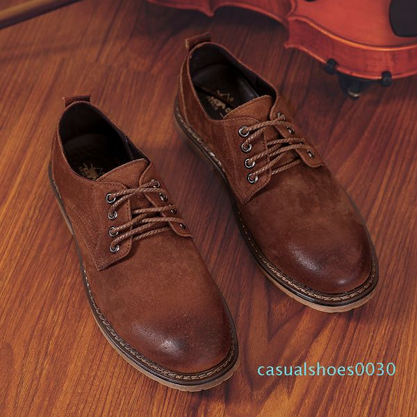 mens shoes suede oxford flat designer shoes leisure walking vintage lace-up solid outdoor cowboy male c30, Black
mens shoes suede oxford flat designer shoes leisure walking vintage lace-up solid outdoor cowboy male c30, Black