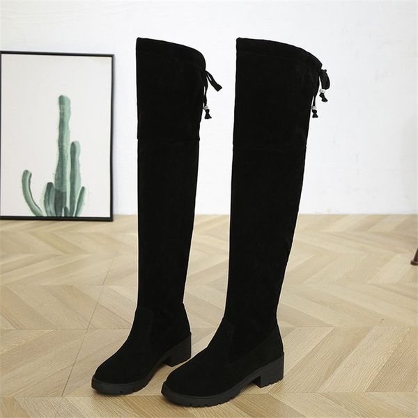 over-the-knee boots women 2020 new women's boots thick heel non-slip high fashion wild bows solid color women's, Black
over-the-knee boots women 2020 new women's boots thick heel non-slip high fashion wild bows solid color women's, Black