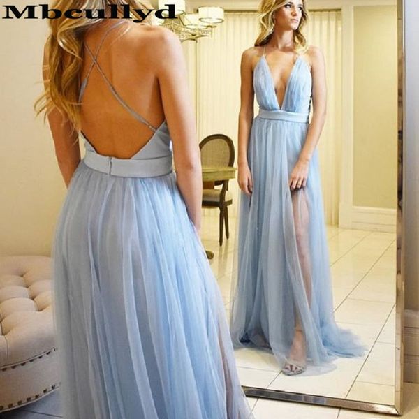 back open prom dresses 2019 ladies blue deep v neck tulle long evening formal party dress vestido de fiesta, White;black
back open prom dresses 2019 ladies blue deep v neck tulle long evening formal party dress vestido de fiesta, White;black