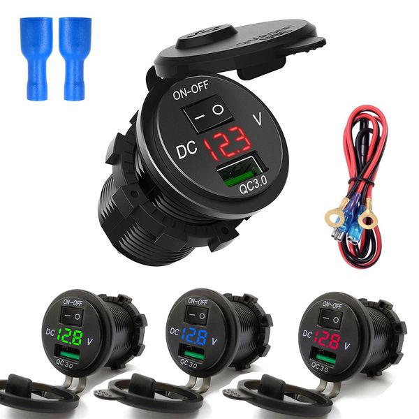 universal car charger usb vehicle dc12v-24v waterproof fast usb charger power socket qc 3.0 car-charger independent switch
universal car charger usb vehicle dc12v-24v waterproof fast usb charger power socket qc 3.0 car-charger independent switch