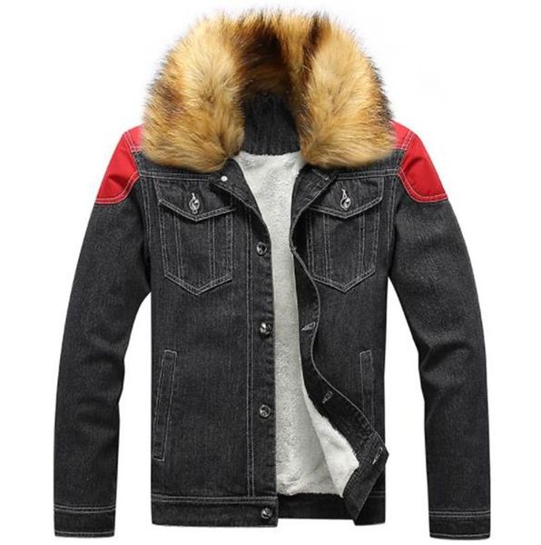 fur collar mens designer jackets plus size denim jackets winter fleece casual cool long sleeved thick jackets fashion men coats, Black;brown
fur collar mens designer jackets plus size denim jackets winter fleece casual cool long sleeved thick jackets fashion men coats, Black;brown