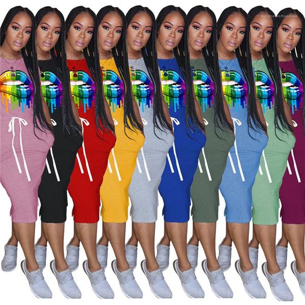 contrast color short sleeve round neck summer dresses womens designer dresses colorful lip print summer womens dresses, Black;gray
contrast color short sleeve round neck summer dresses womens designer dresses colorful lip print summer womens dresses, Black;gray