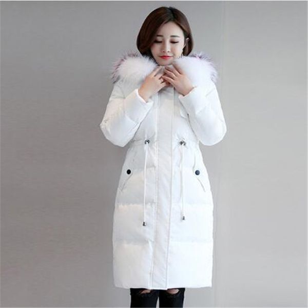 women's winter duck down jacket 2019 fur collar hooded long jacket coats thicken warm fur parka outerwear, Black
women's winter duck down jacket 2019 fur collar hooded long jacket coats thicken warm fur parka outerwear, Black
