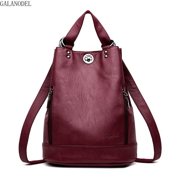 2019 new multifunction backpack leather women bag backpack female shoulder bag fashion travel back pack sac a dos
2019 new multifunction backpack leather women bag backpack female shoulder bag fashion travel back pack sac a dos