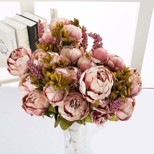 silk peony flower artificial flowers 13 heads european peony fake wedding bride bouquet indoor home party decoration
silk peony flower artificial flowers 13 heads european peony fake wedding bride bouquet indoor home party decoration