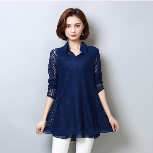 plus size 5xl lace blouse fashion women's blouses shirt 2019 spring new chiffon loose long sleeve two sets shirts ladies lj593, White
plus size 5xl lace blouse fashion women's blouses shirt 2019 spring new chiffon loose long sleeve two sets shirts ladies lj593, White