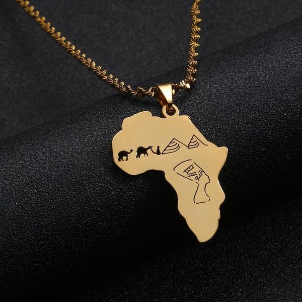 stainless steel africa map with egyptian queen pendant necklaces nefertiti camel pyramid african map chain jewelry, Silver
stainless steel africa map with egyptian queen pendant necklaces nefertiti camel pyramid african map chain jewelry, Silver