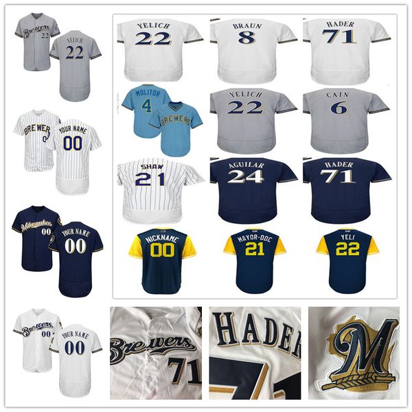 Milwaukee 22 chri tian yelich lorenzo cain ryan braun travi haw je u aguilar jo h hader yount eric thame brewer men women youth jer ey
Milwaukee 22 chri tian yelich lorenzo cain ryan braun travi haw je u aguilar jo h hader yount eric thame brewer men women youth jer ey
