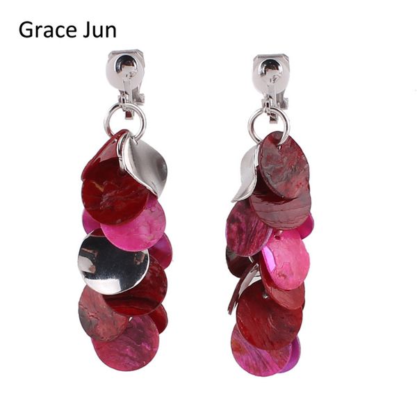 grace jun new design natrual shell clip on earrings without percing for women vintage elegant charm pierced earrings not allergy, Silver
grace jun new design natrual shell clip on earrings without percing for women vintage elegant charm pierced earrings not allergy, Silver