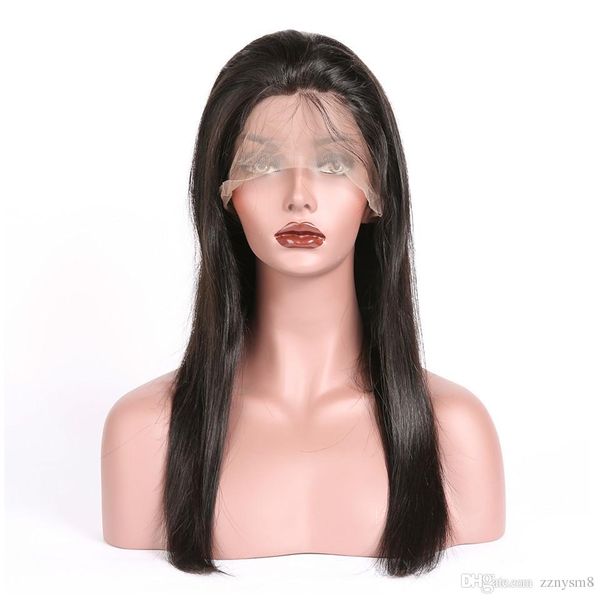 360 lace frontal wig peruvian straight human hair wigs with pre plucked baby hair lace wigs remy hair, Black
360 lace frontal wig peruvian straight human hair wigs with pre plucked baby hair lace wigs remy hair, Black