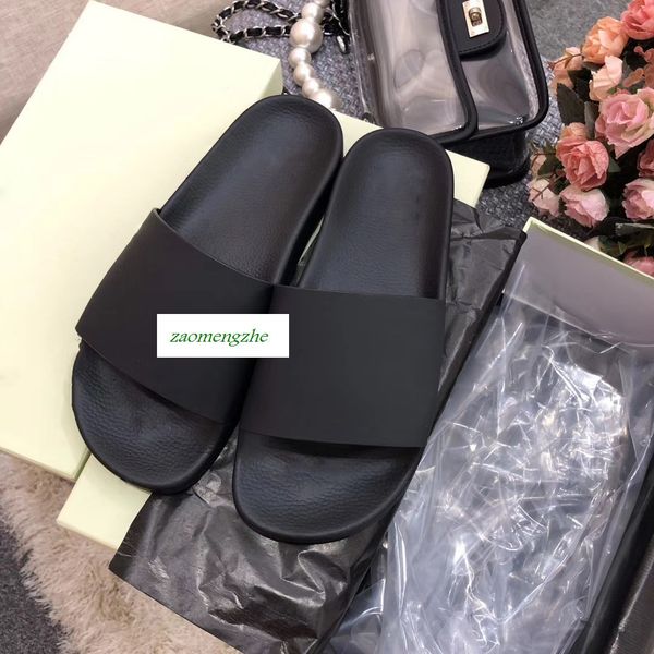 ff casual shoes indoor beach slippers white printing couple shoes with box, Black