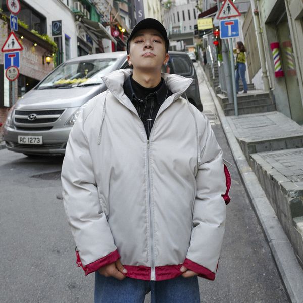 winter jacket men's warm thick parka men fashion contrast color stand collar short coat man loose cotton jacket male clothes, Black
winter jacket men's warm thick parka men fashion contrast color stand collar short coat man loose cotton jacket male clothes, Black