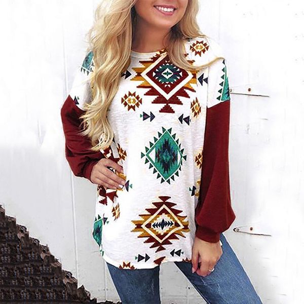 korean style women blouse autumn fashion europe and the united states new round neck loose stitching print women blouse blusas, White
korean style women blouse autumn fashion europe and the united states new round neck loose stitching print women blouse blusas, White