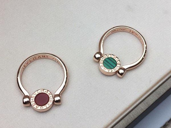 2019 brand designer brand red agate malachite double-sided flip ring face inlaid with malachite and gold plating 18k gold, Silver
2019 brand designer brand red agate malachite double-sided flip ring face inlaid with malachite and gold plating 18k gold, Silver