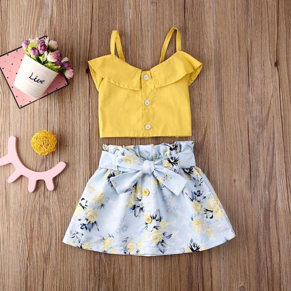 summer toddler kids baby girls summer yellow skirts casual sundress girls clothes outfits set, White
summer toddler kids baby girls summer yellow skirts casual sundress girls clothes outfits set, White