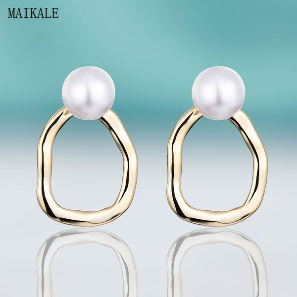 maikale classic stud earrings with pearl 12mm imitation-pearl gold silver color earing twist metal oval earring for women gift, Golden;silver
maikale classic stud earrings with pearl 12mm imitation-pearl gold silver color earing twist metal oval earring for women gift, Golden;silver