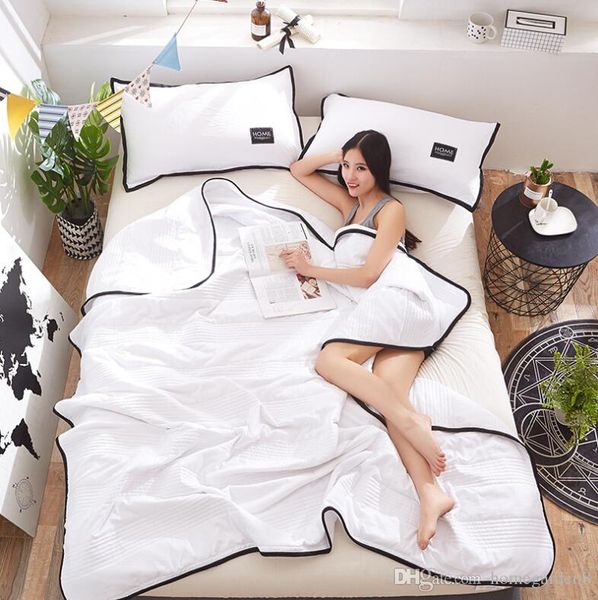 summer air conditioning pillowcase blanket 150*200cm 5 colors thin quilt home textiles blankets one included (one quilt and two pillowcases
summer air conditioning pillowcase blanket 150*200cm 5 colors thin quilt home textiles blankets one included (one quilt and two pillowcases