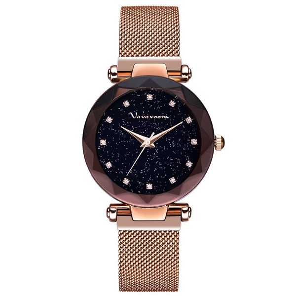quartz watches women magnet buckle starry sky dial quartz watch casual luxury geometric surface ladies female diamond watches, Slivery;brown
quartz watches women magnet buckle starry sky dial quartz watch casual luxury geometric surface ladies female diamond watches, Slivery;brown