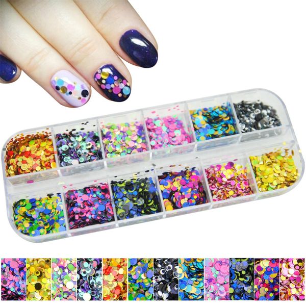 12 colors nail art accessories decoration round nail sequins diy holographic manicure glitter pigment polishing decorations, Silver;gold
12 colors nail art accessories decoration round nail sequins diy holographic manicure glitter pigment polishing decorations, Silver;gold