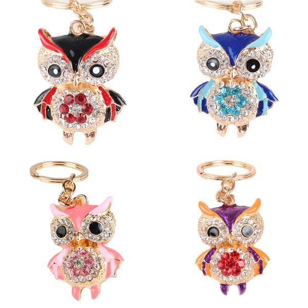 cute owl crystal key chains rings holder for women flower purse bag buckle pendant, Silver
cute owl crystal key chains rings holder for women flower purse bag buckle pendant, Silver