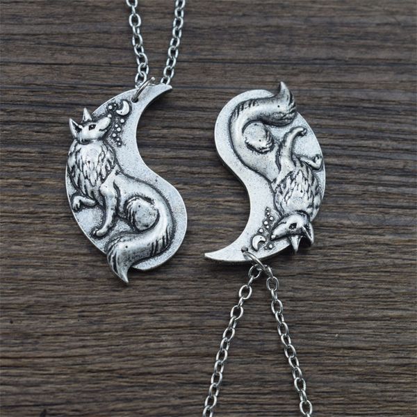 1шт селтикс волк ожерелье, Silver 
1шт селтикс волк ожерелье, Silver