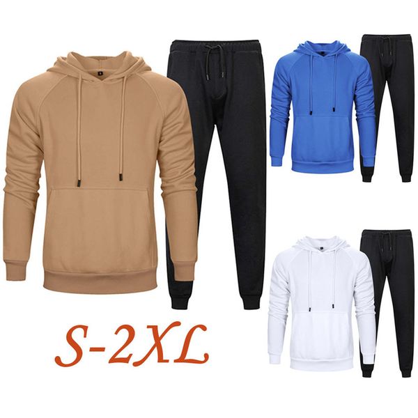 mens tracksuit hoodie set two pieces autumn winter men's sports suit pant sweatshirt male sweatsuit outfit running suit &4s27, Black;blue
mens tracksuit hoodie set two pieces autumn winter men's sports suit pant sweatshirt male sweatsuit outfit running suit &4s27, Black;blue