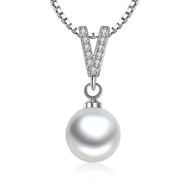925 sterling silver necklace zircon v-shaped pearl droplets pendant necklace for women chain kolye choker
925 sterling silver necklace zircon v-shaped pearl droplets pendant necklace for women chain kolye choker