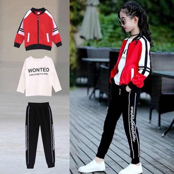 children girls sport suits letter hooded coat pants 2pcs clothing sets 2018 spring teens girls tracksuits 5t 8 10 12 14t years, White
children girls sport suits letter hooded coat pants 2pcs clothing sets 2018 spring teens girls tracksuits 5t 8 10 12 14t years, White