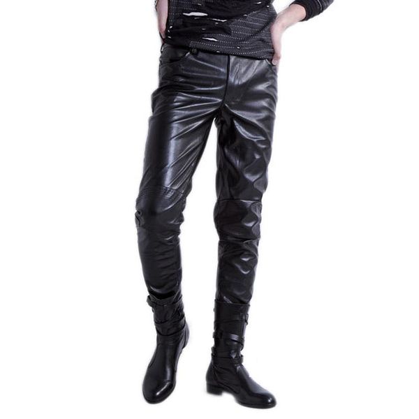 mens casual punk slim fit skinny elastic pu leather hip hop pants trousers 2019, Black
mens casual punk slim fit skinny elastic pu leather hip hop pants trousers 2019, Black