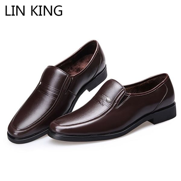 lin king fashion winter men business office dress shoes slip on warm cotton man casual shoes wedding party formal for male, Black
lin king fashion winter men business office dress shoes slip on warm cotton man casual shoes wedding party formal for male, Black