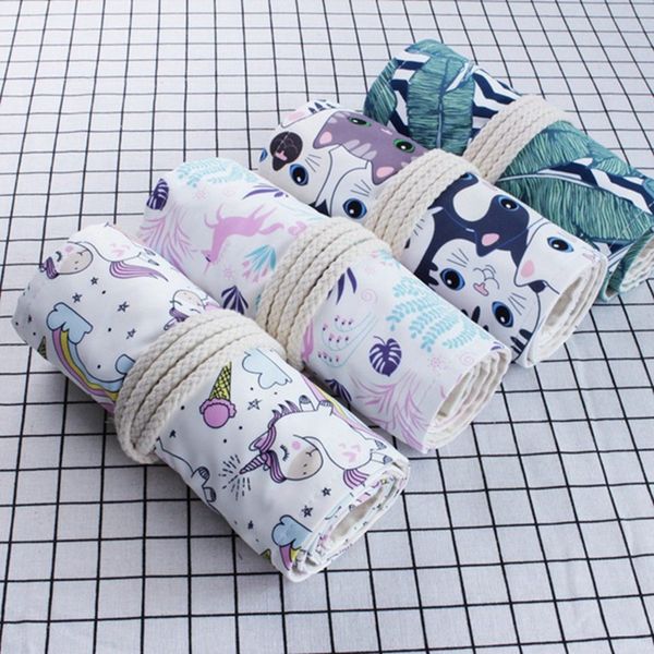 1pcs 36 48 72hole cute canvas pencil case big wrap roll up pencil case school stationary pen brush bag
1pcs 36 48 72hole cute canvas pencil case big wrap roll up pencil case school stationary pen brush bag