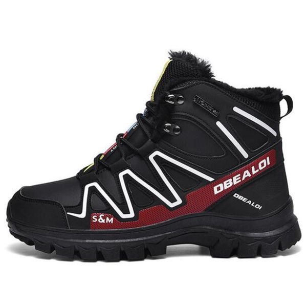 mhysa 2019 autumn and winter new men's high help plus velvet snow boots non-slip wear-resistant large size cotton boots m379, Black
mhysa 2019 autumn and winter new men's high help plus velvet snow boots non-slip wear-resistant large size cotton boots m379, Black