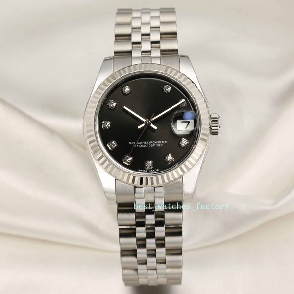 asian 2813 31mm white gold steel tooth ring black face diamond label female watch 178274 stainless steel automatic christmas, Slivery;brown
asian 2813 31mm white gold steel tooth ring black face diamond label female watch 178274 stainless steel automatic christmas, Slivery;brown