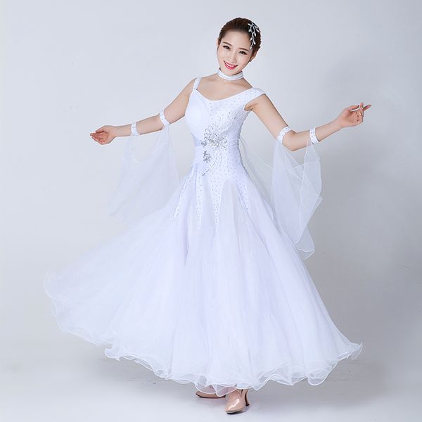 standard ballroom dance dress women 2019 new waltz dancing skirt white ballroom competition dance dresses, Black;red
standard ballroom dance dress women 2019 new waltz dancing skirt white ballroom competition dance dresses, Black;red