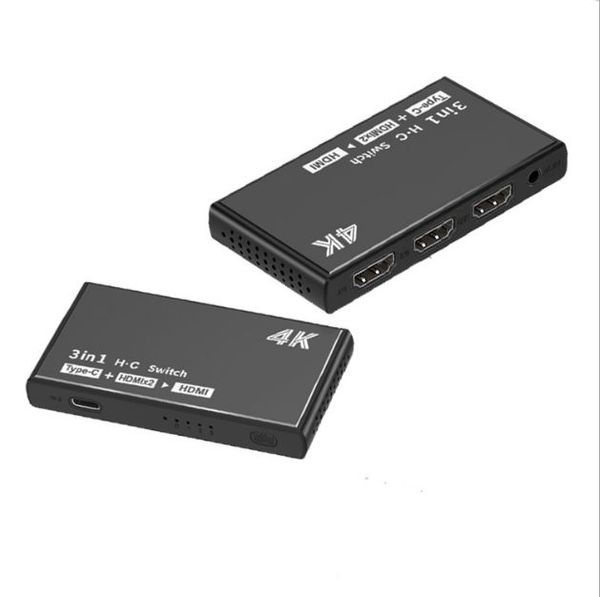 type-c+2 hd hdmi switcher 3 in 1 out computer 4k connecter hub 3 in 1 hdtv video splitter
type-c+2 hd hdmi switcher 3 in 1 out computer 4k connecter hub 3 in 1 hdtv video splitter