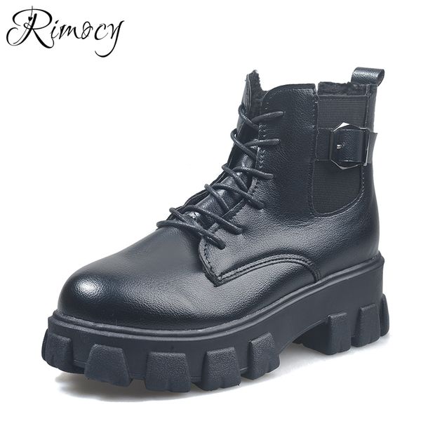 rimocy womens leather ankle boots thick bottom platform boots winter plush lined warm shoes woman buckle punk biker boot, Black
rimocy womens leather ankle boots thick bottom platform boots winter plush lined warm shoes woman buckle punk biker boot, Black