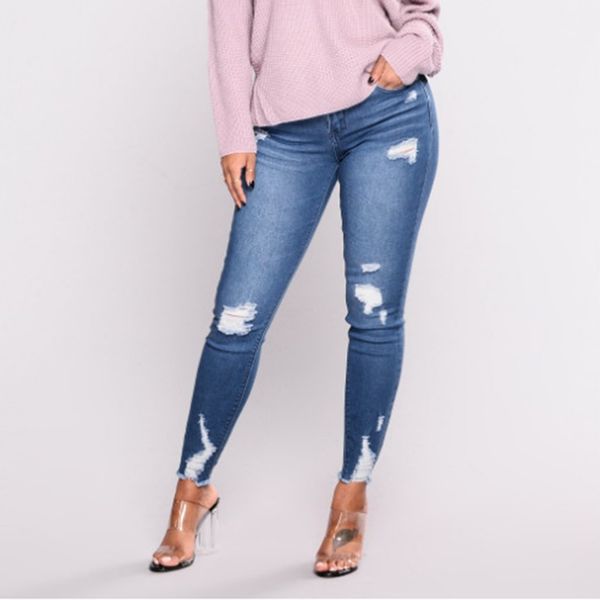 2019 fashion women stretch jeans female mid waist stretch slim pencil pants ladies wonderful jeans pants, Blue
2019 fashion women stretch jeans female mid waist stretch slim pencil pants ladies wonderful jeans pants, Blue