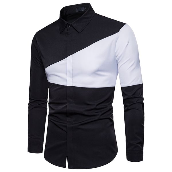 black & white shirt men fashion casual shirts spring & autumn new men shirt size s-xxl camisa masculina man top, White;black
black & white shirt men fashion casual shirts spring & autumn new men shirt size s-xxl camisa masculina man top, White;black